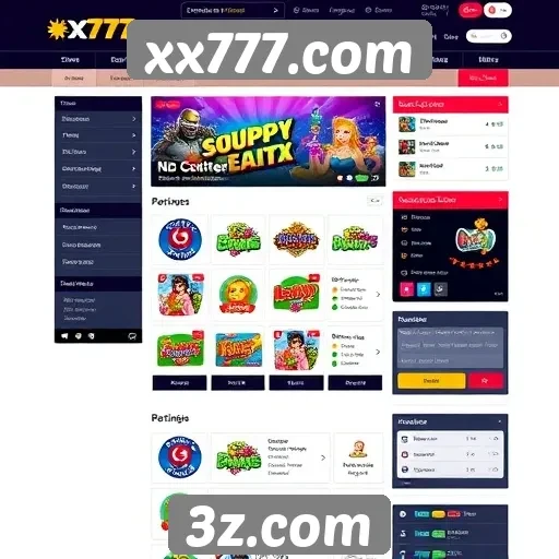 Análise da interface do usuário do site xx777.com