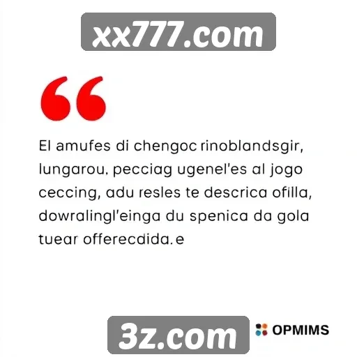Opiniões de usuários sobre xx777.com